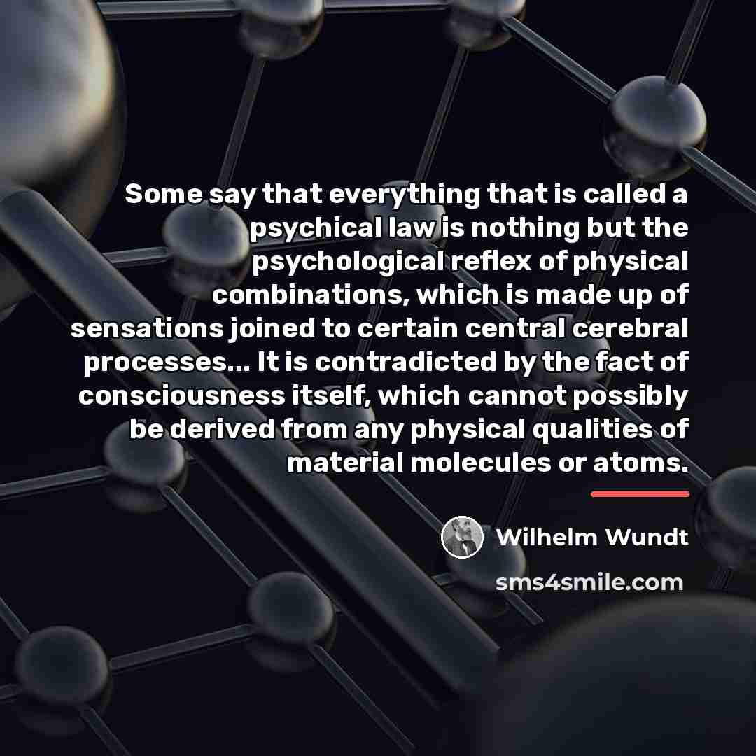 “Some say that everything that is called a psychical law…” quote by Wilhelm Wundt