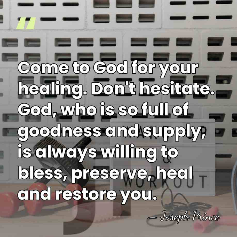 Come to God for your healing. Don't hesitate. God, who is so&hellip; - Joseph Prince