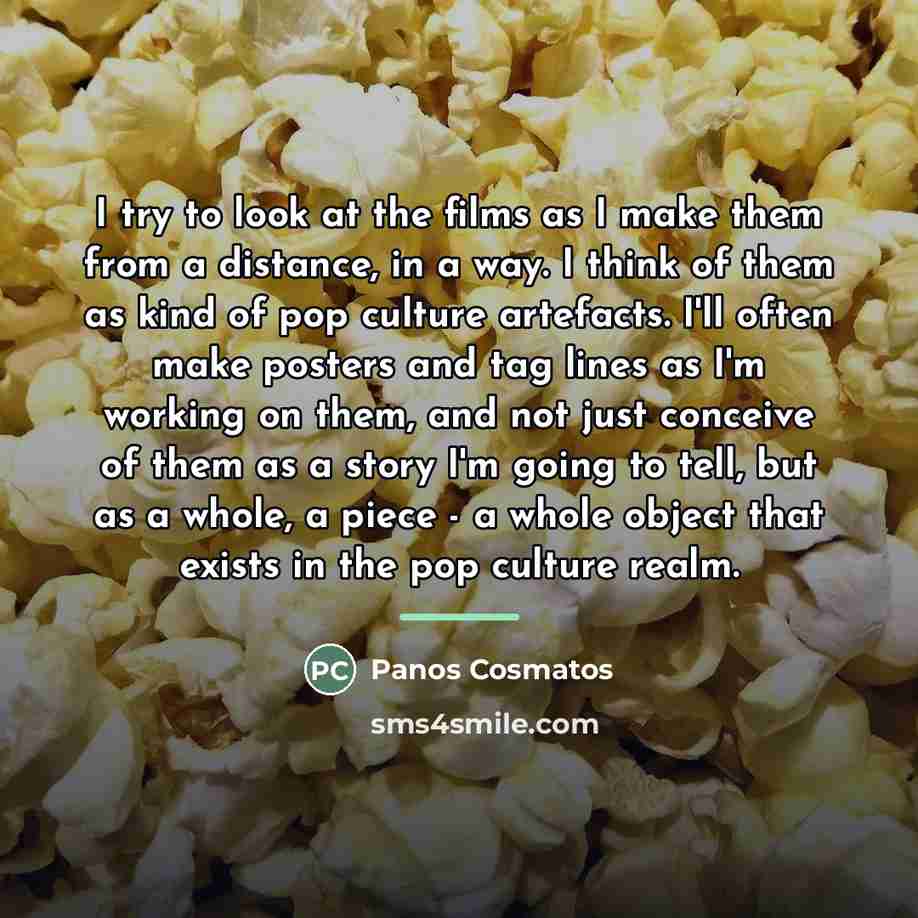 “I try to look at the films as I make…” quote by Panos Cosmatos