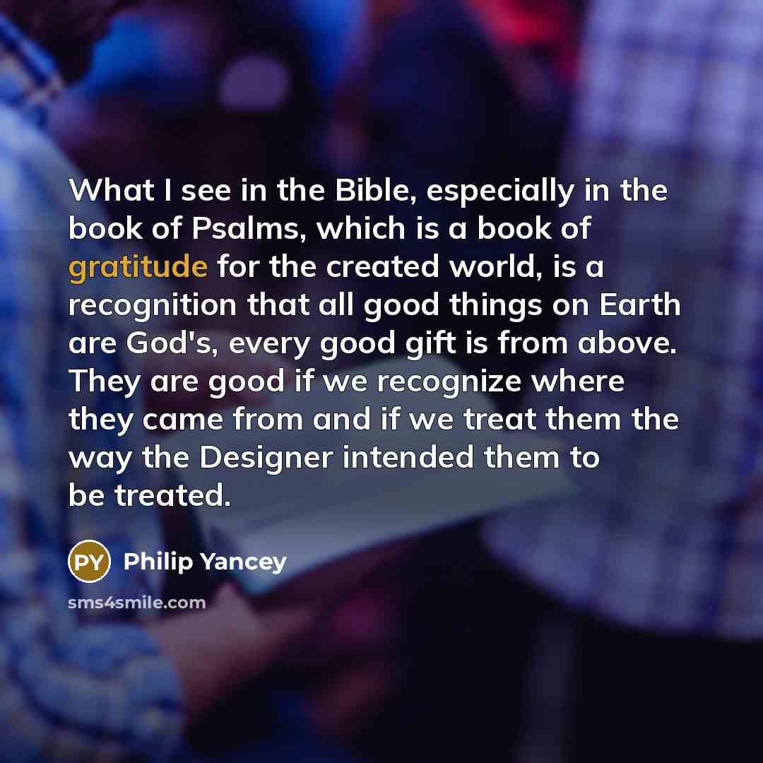 “What I see in the Bible, especially in the book…” quote by Philip Yancey