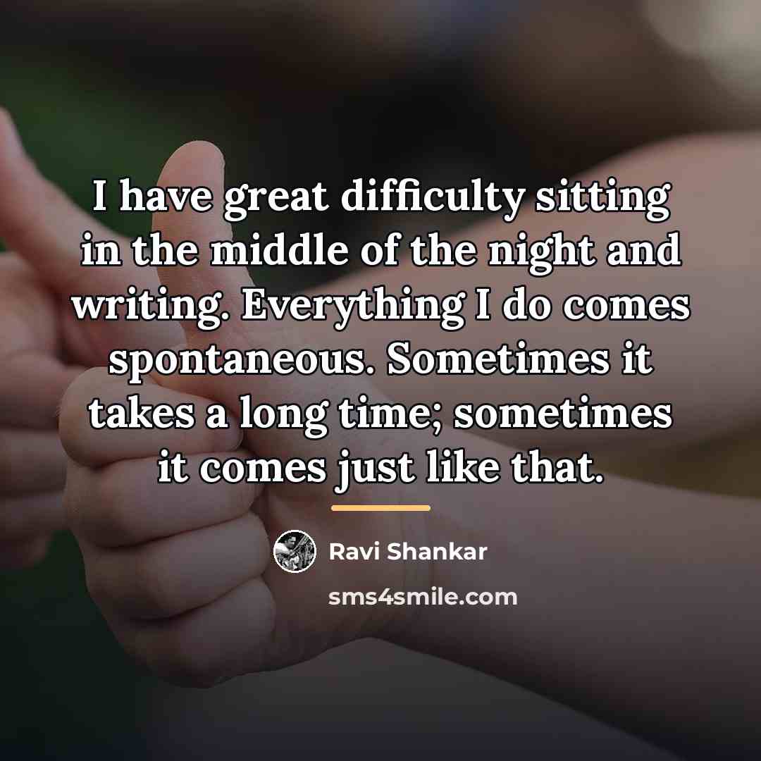“I have great difficulty sitting in the middle of the…” quote by Ravi Shankar