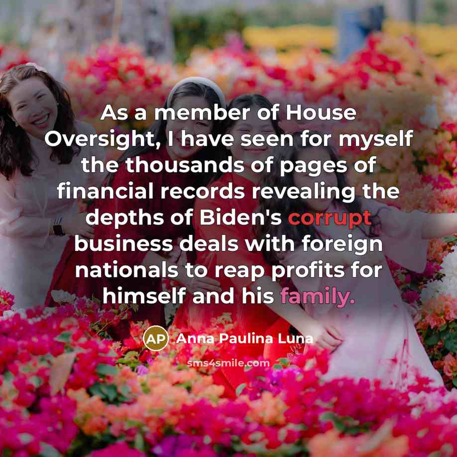 “As a member of House Oversight, I have seen for…” quote by Anna Paulina Luna
