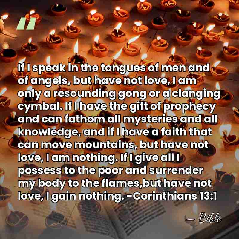 If I speak in the tongues of men and of angels, but&hellip; - Bible
