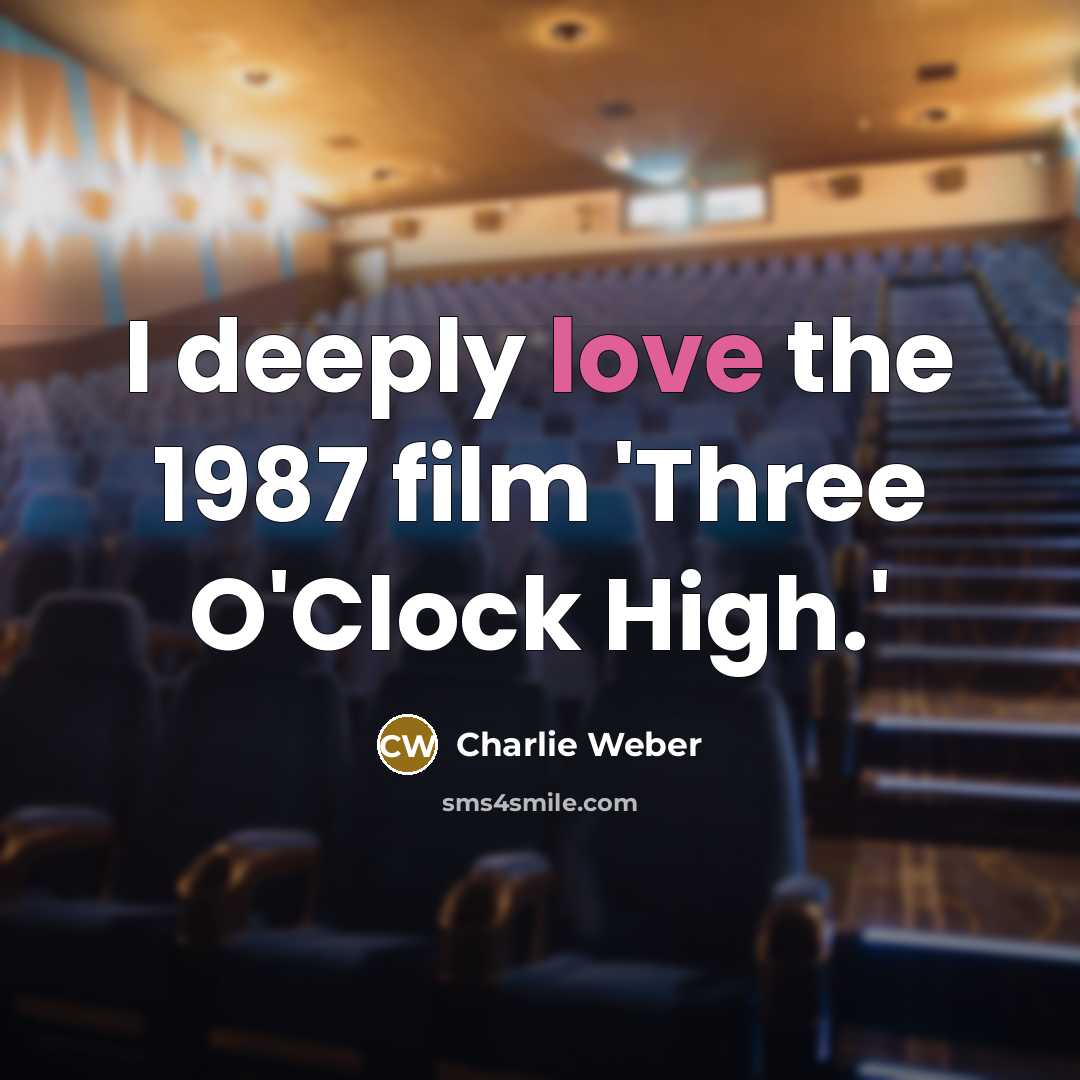 “I deeply love the 1987 film 'Three O'Clock High.'…” quote by Charlie Weber