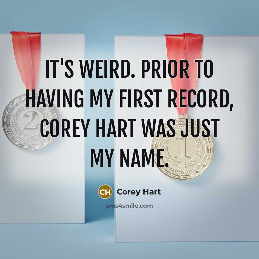 “It's weird. Prior to having my first record, Corey Hart…” quote by Corey Hart