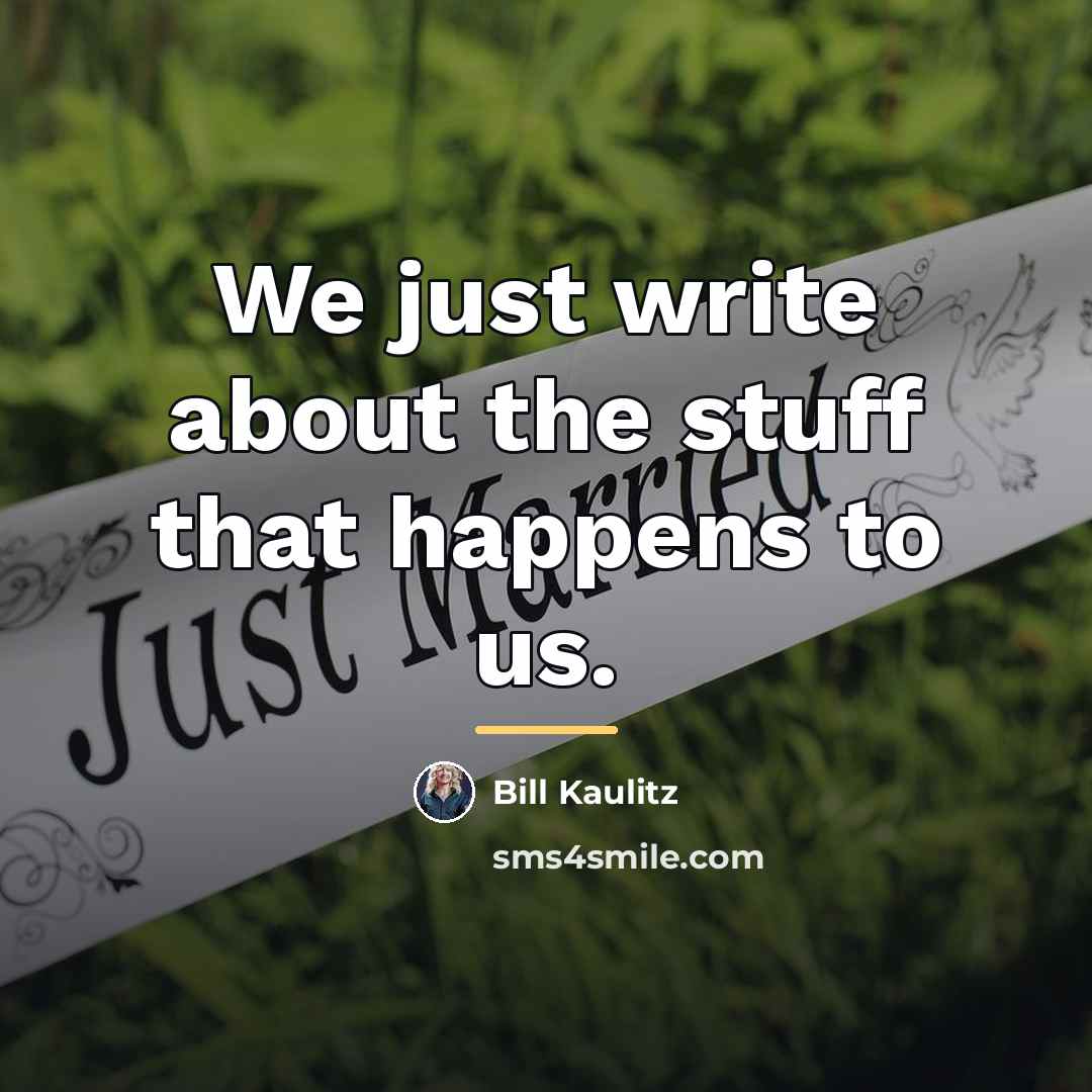 “We just write about the stuff that happens to us.…” quote by Bill Kaulitz