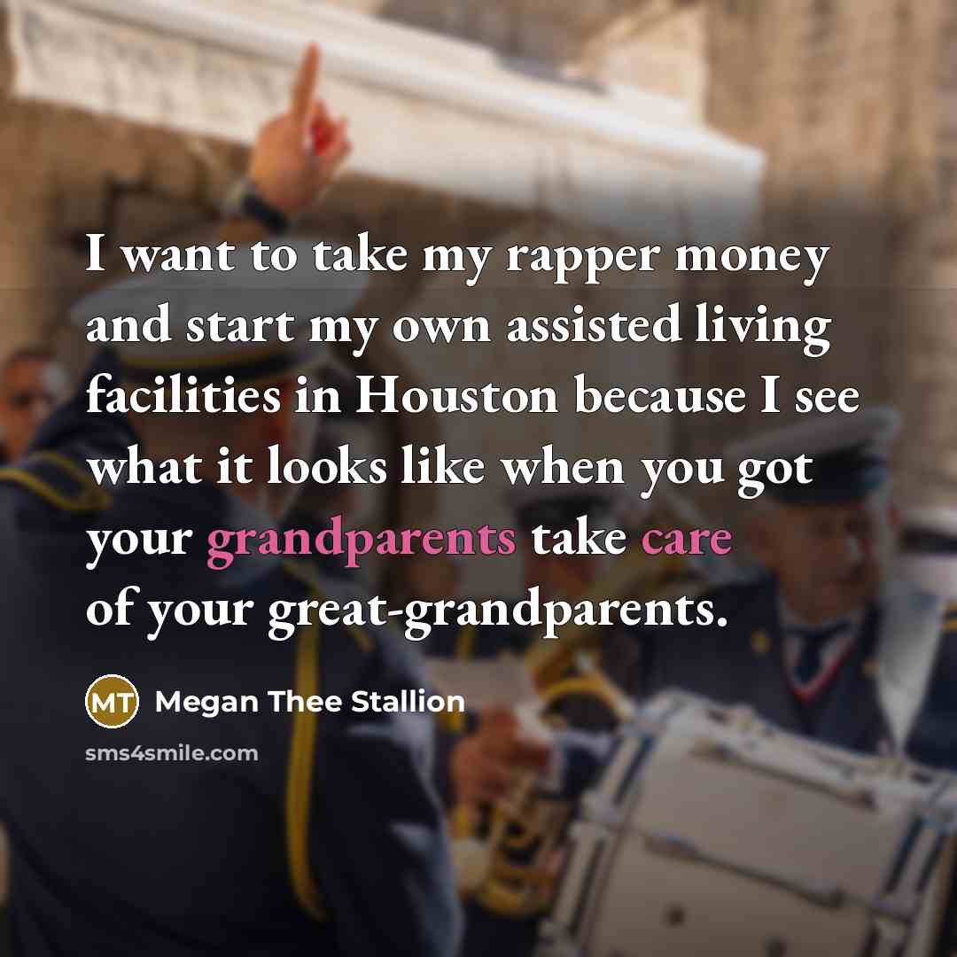 “I want to take my rapper money and start my…” quote by Megan Thee Stallion