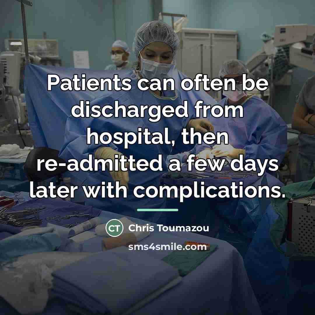 “Patients can often be discharged from hospital, then re-admitted a…” quote by Chris Toumazou
