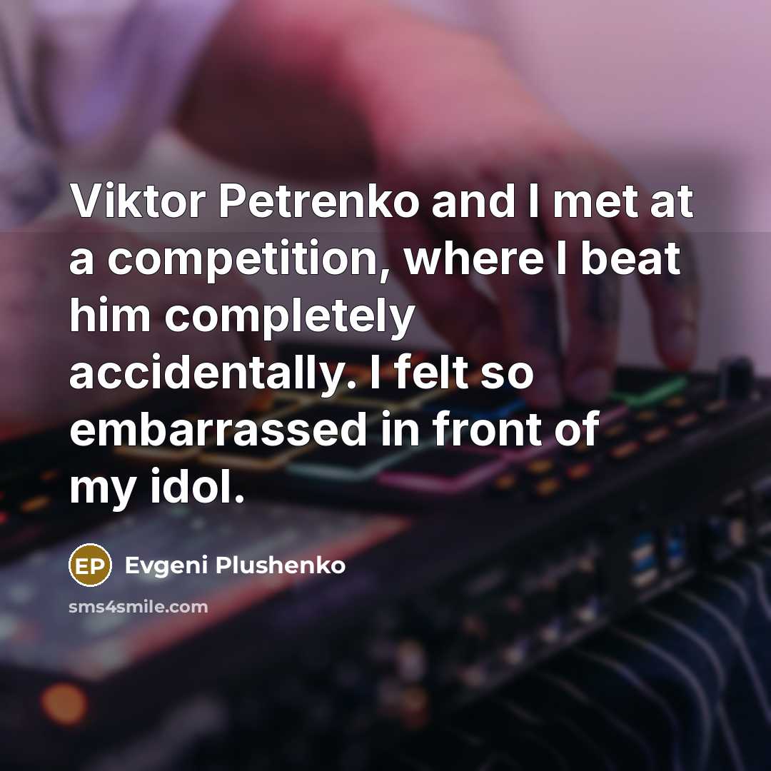 “Viktor Petrenko and I met at a competition, where I…” quote by Evgeni Plushenko