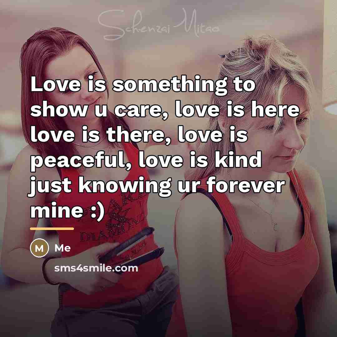 “Love is something to show u care, love is here…” quote by Me
