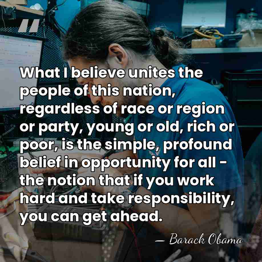 What I believe unites the people of this nation, regardless of race&hellip; - Barack Obama