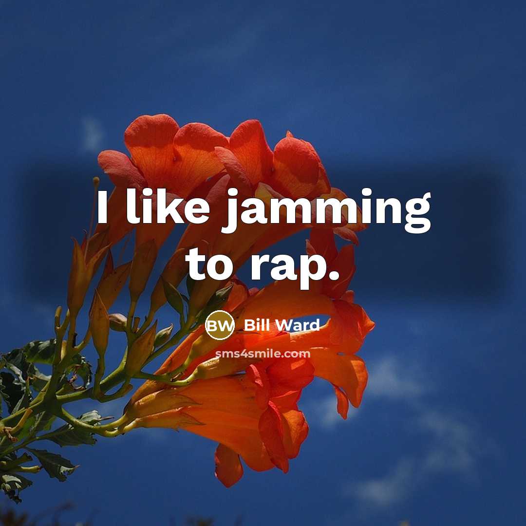 “I like jamming to rap.…” quote by Bill Ward