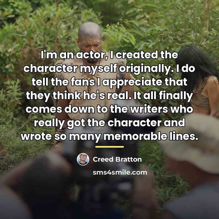 “I'm an actor, I created the character myself originally. I…” quote by Creed Bratton