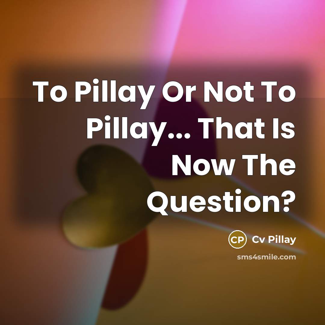 “To Pillay Or Not To Pillay... That Is Now The…” quote by Cv Pillay
