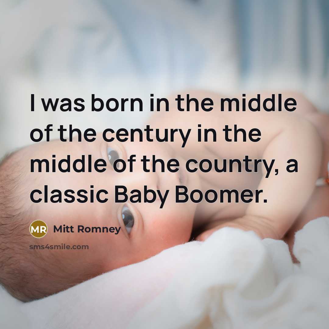 “I was born in the middle of the century in…” quote by Mitt Romney