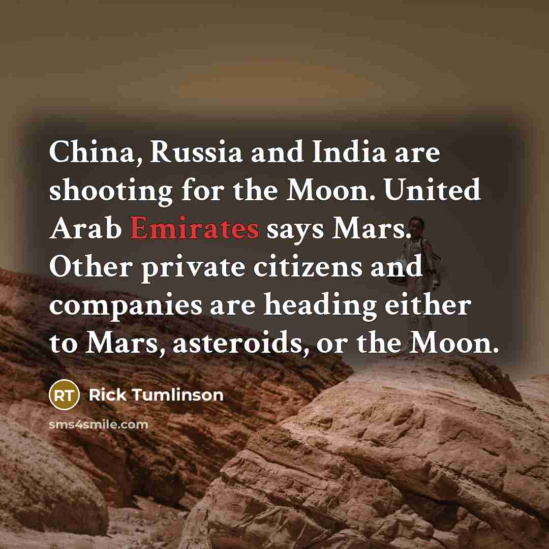 “China, Russia and India are shooting for the Moon. United…” quote by Rick Tumlinson