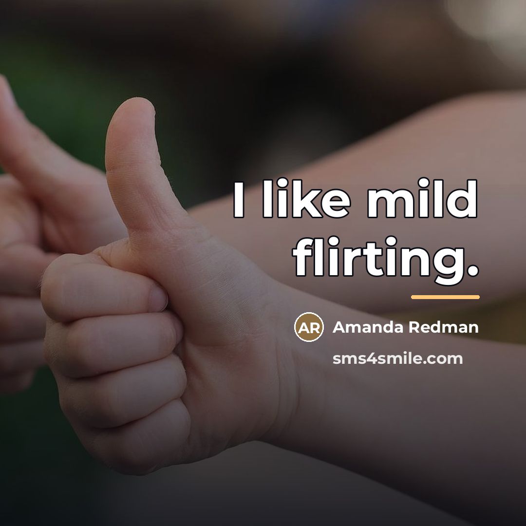 “I like mild flirting.…” quote by Amanda Redman