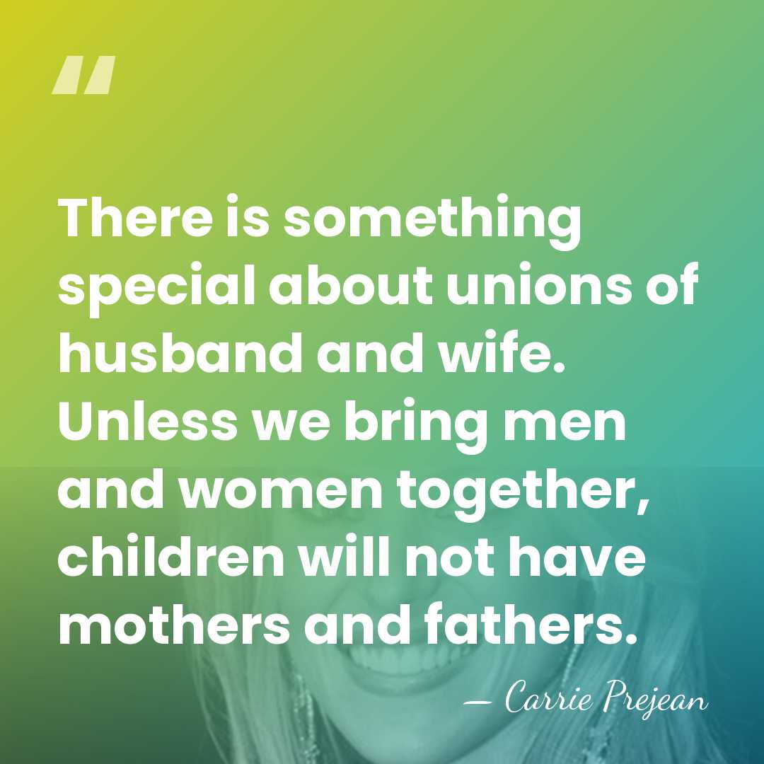 There is something special about unions of husband and wife. Unless we&hellip; - Carrie Prejean