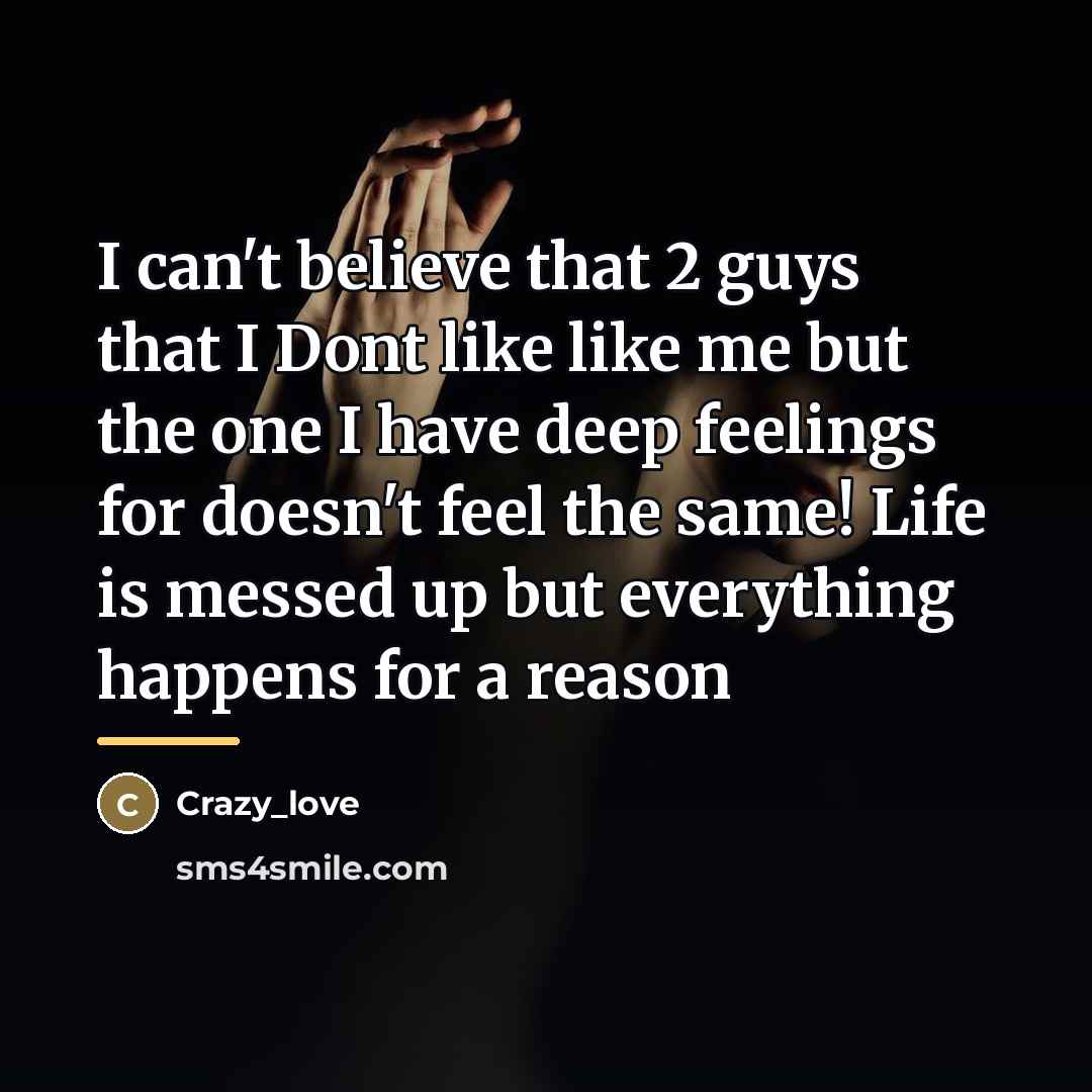 “I can't believe that 2 guys that I Dont like…” quote by Crazy_love