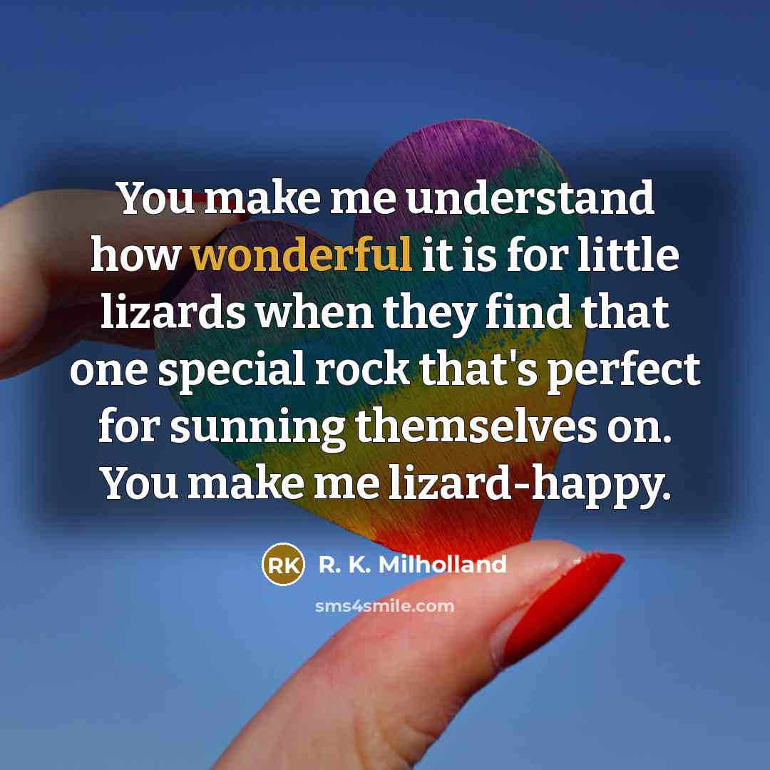 “You make me understand how wonderful it is for little…” quote by R. K. Milholland