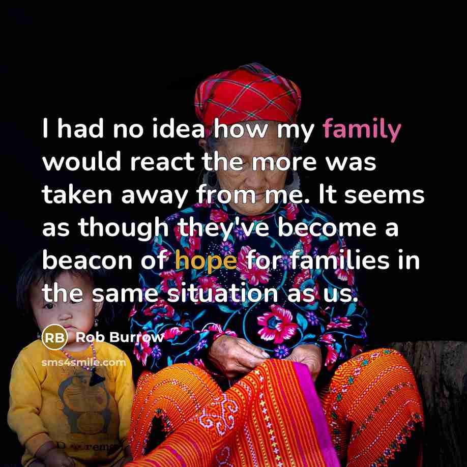 “I had no idea how my family would react the…” quote by Rob Burrow