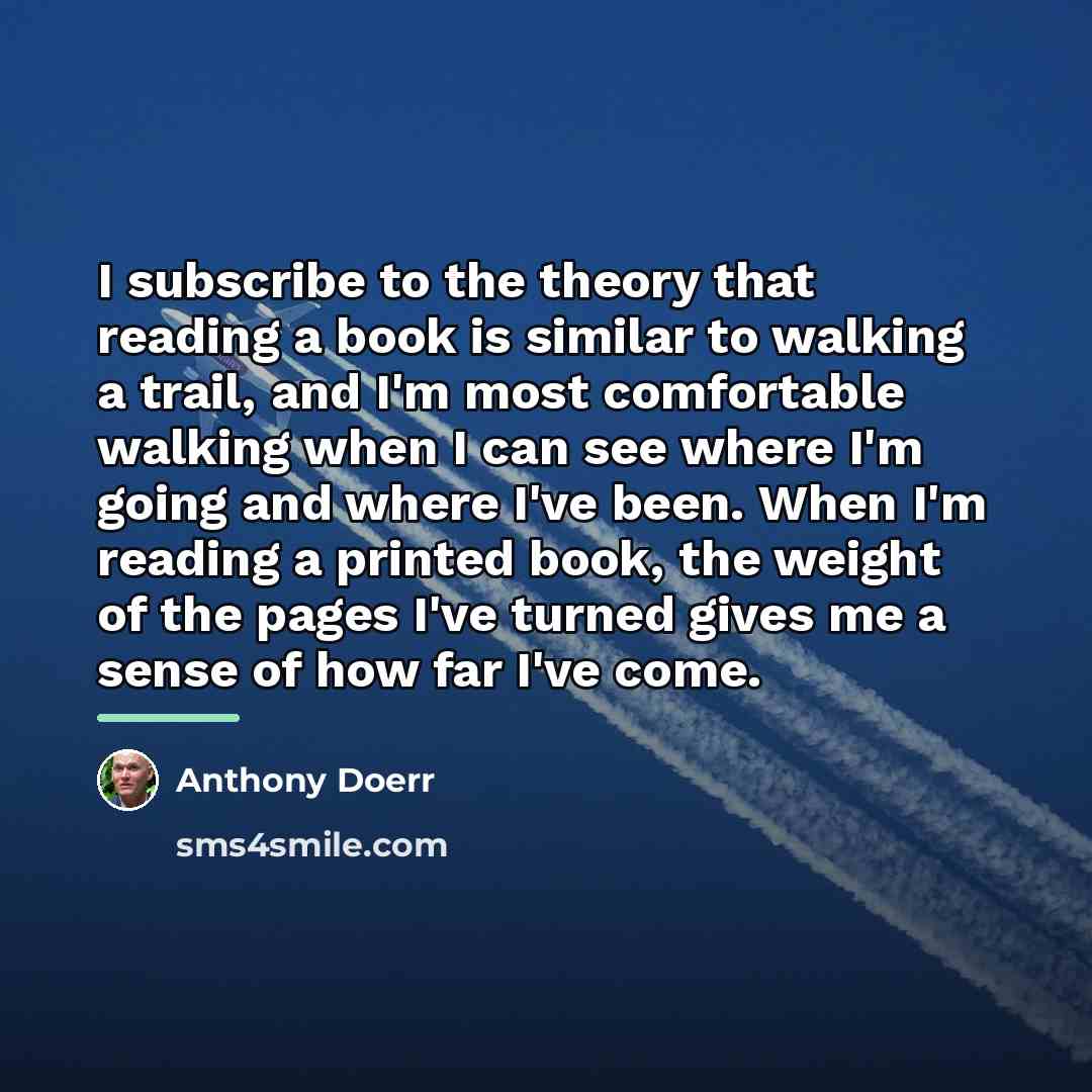 “I subscribe to the theory that reading a book is…” quote by Anthony Doerr