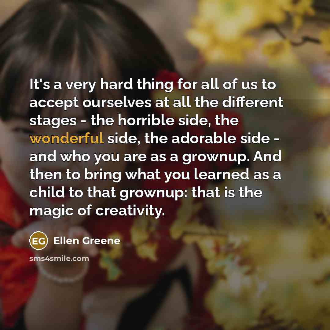 “It's a very hard thing for all of us to…” quote by Ellen Greene