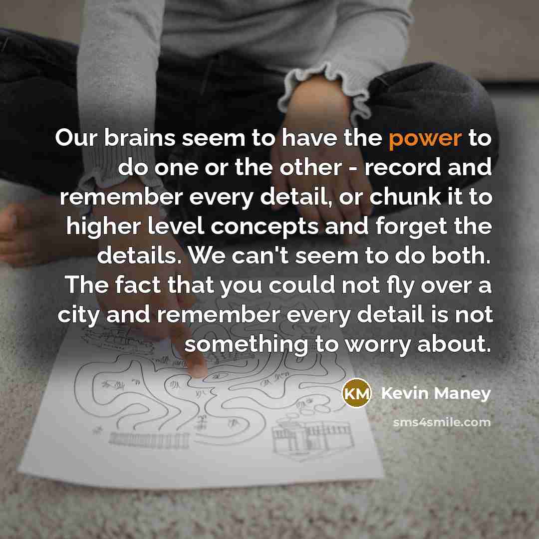 “Our brains seem to have the power to do one…” quote by Kevin Maney