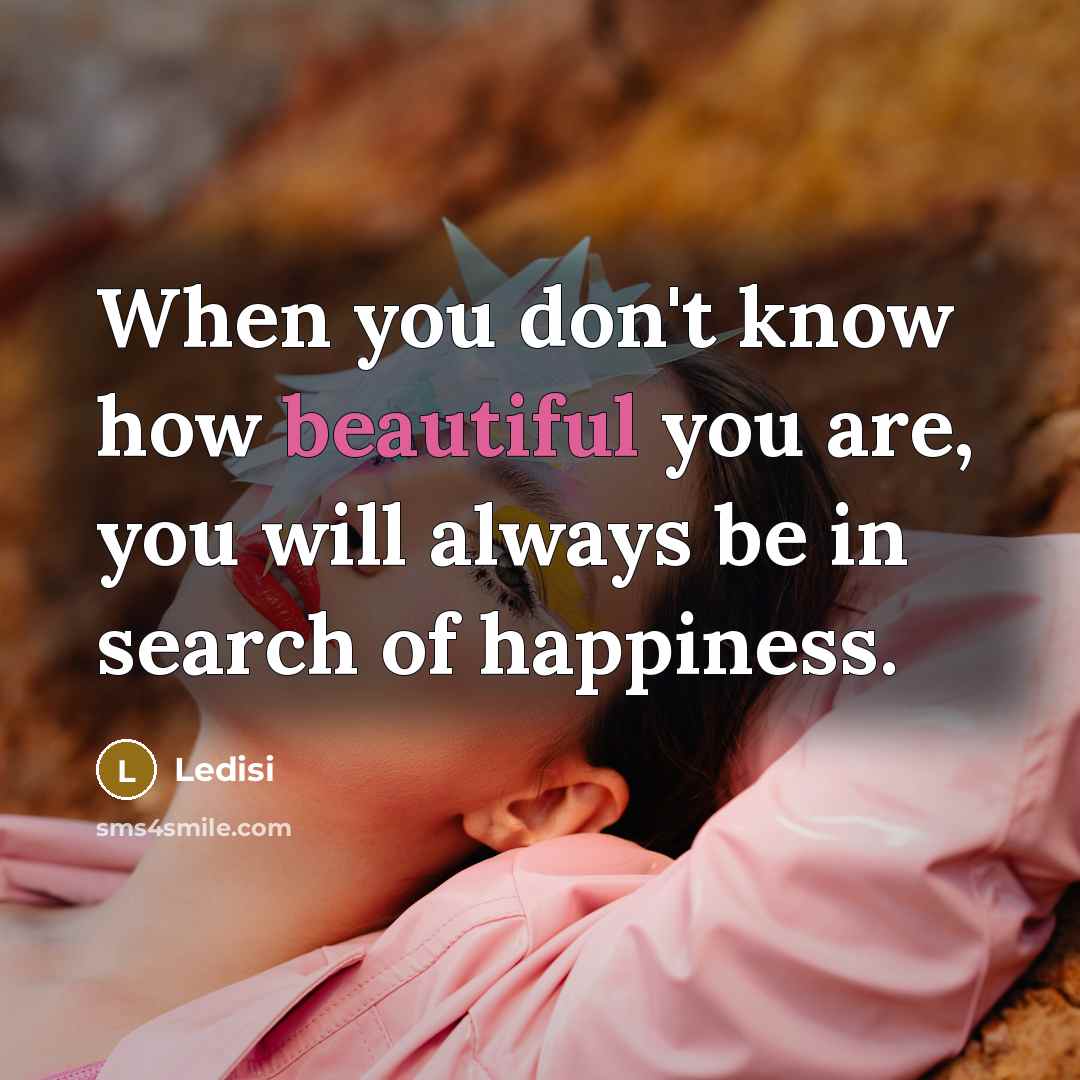 “When you don't know how beautiful you are, you will…” quote by Ledisi