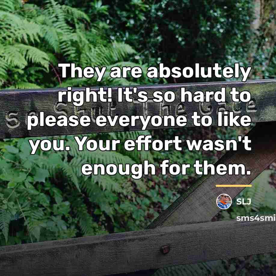 “They are absolutely right! It's so hard to please everyone…” quote by SLJ