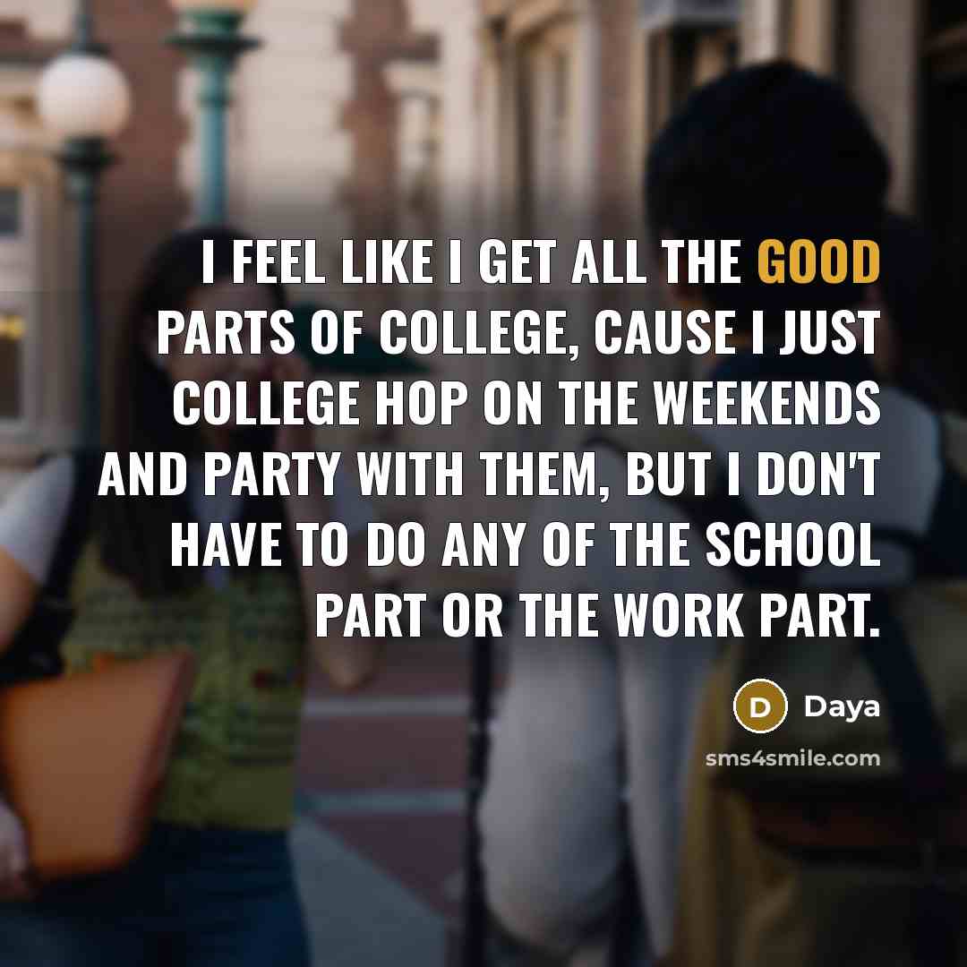 “I feel like I get all the good parts of…” quote by Daya