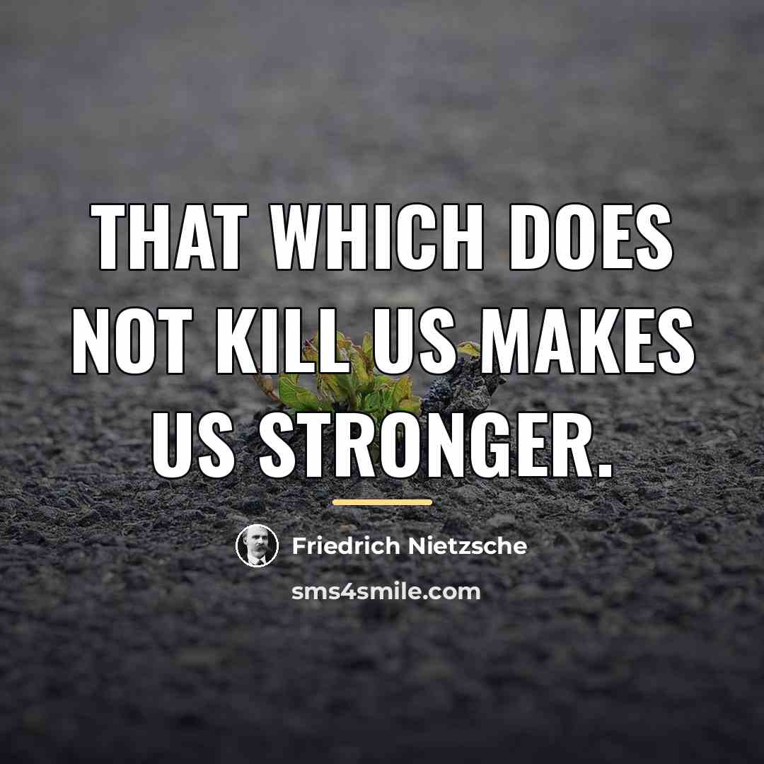“That which does not kill us makes us stronger.…” quote by Friedrich Nietzsche
