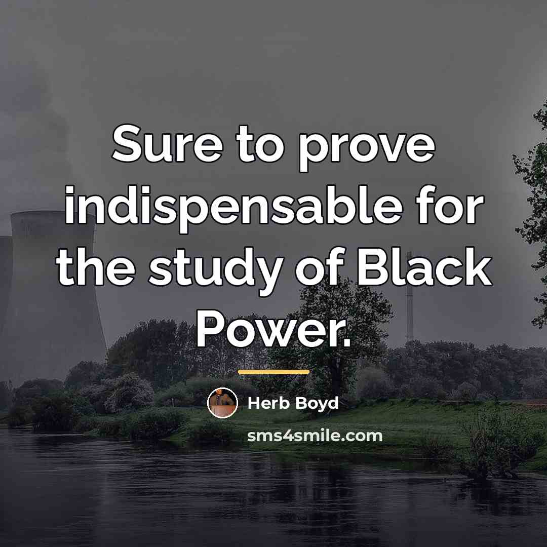 “Sure to prove indispensable for the study of Black Power.…” quote by Herb Boyd