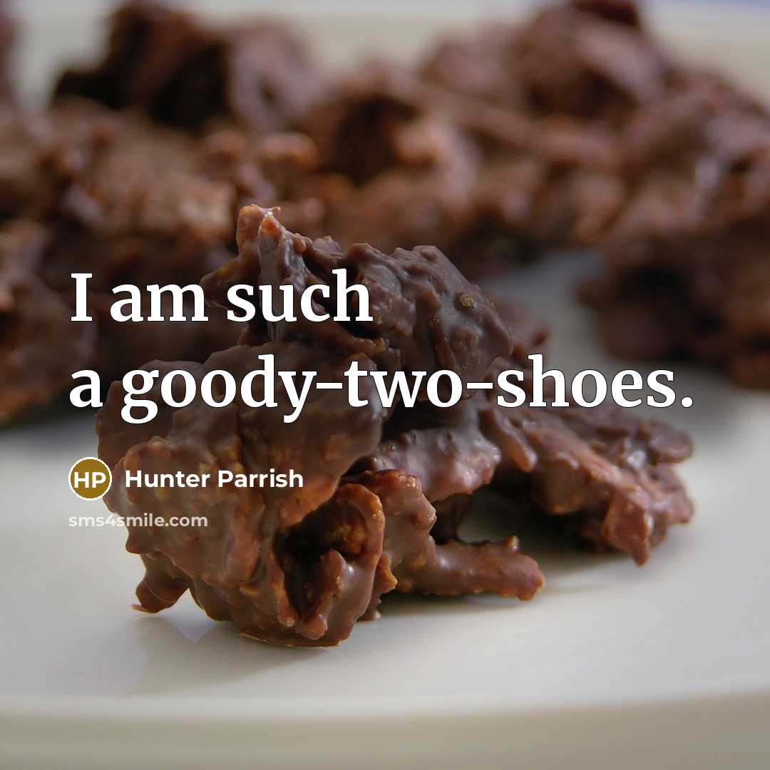 “I am such a goody-two-shoes.…” quote by Hunter Parrish