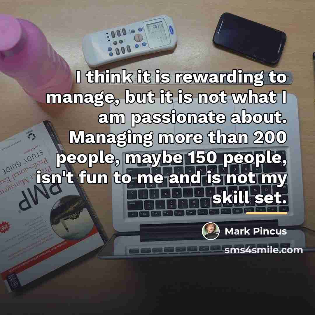“I think it is rewarding to manage, but it is…” quote by Mark Pincus
