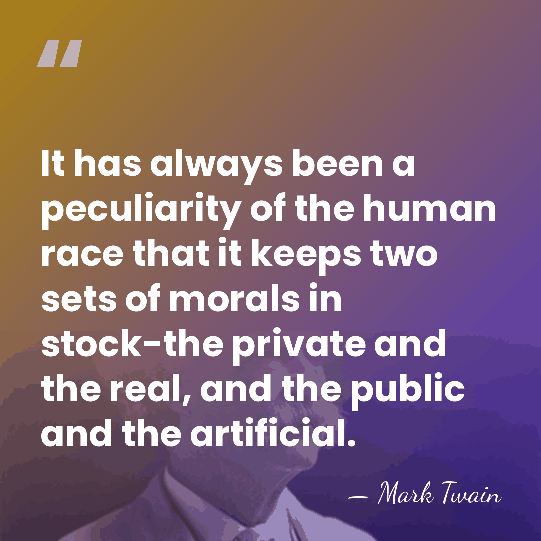 It has always been a peculiarity of the human race that it&hellip; - Mark Twain
