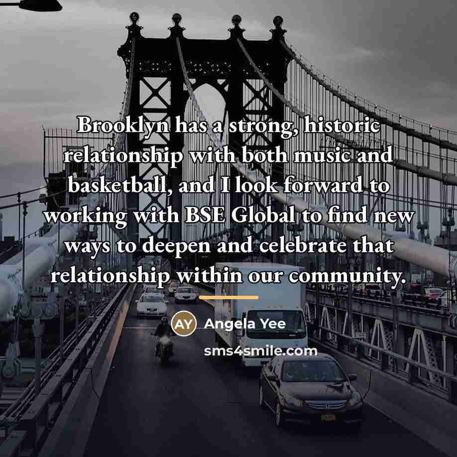 “Brooklyn has a strong, historic relationship with both music and…” quote by Angela Yee