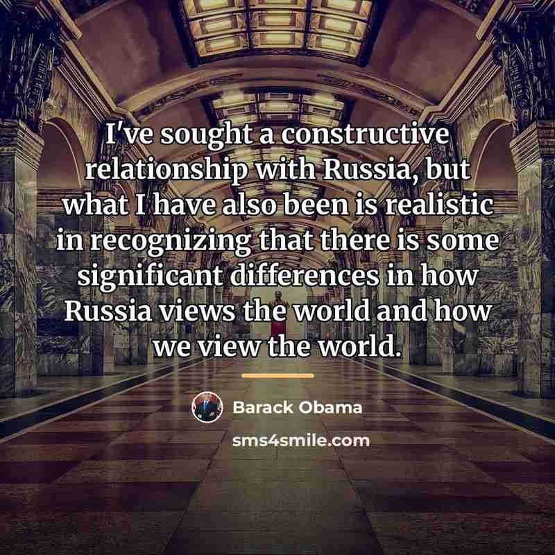 “I've sought a constructive relationship with Russia, but what I…” quote by Barack Obama