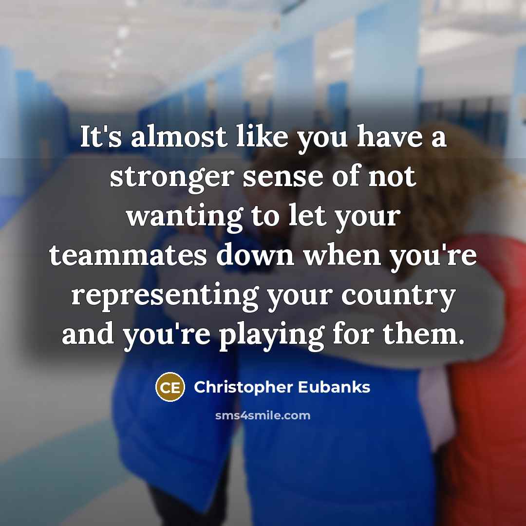 “It's almost like you have a stronger sense of not…” quote by Christopher Eubanks