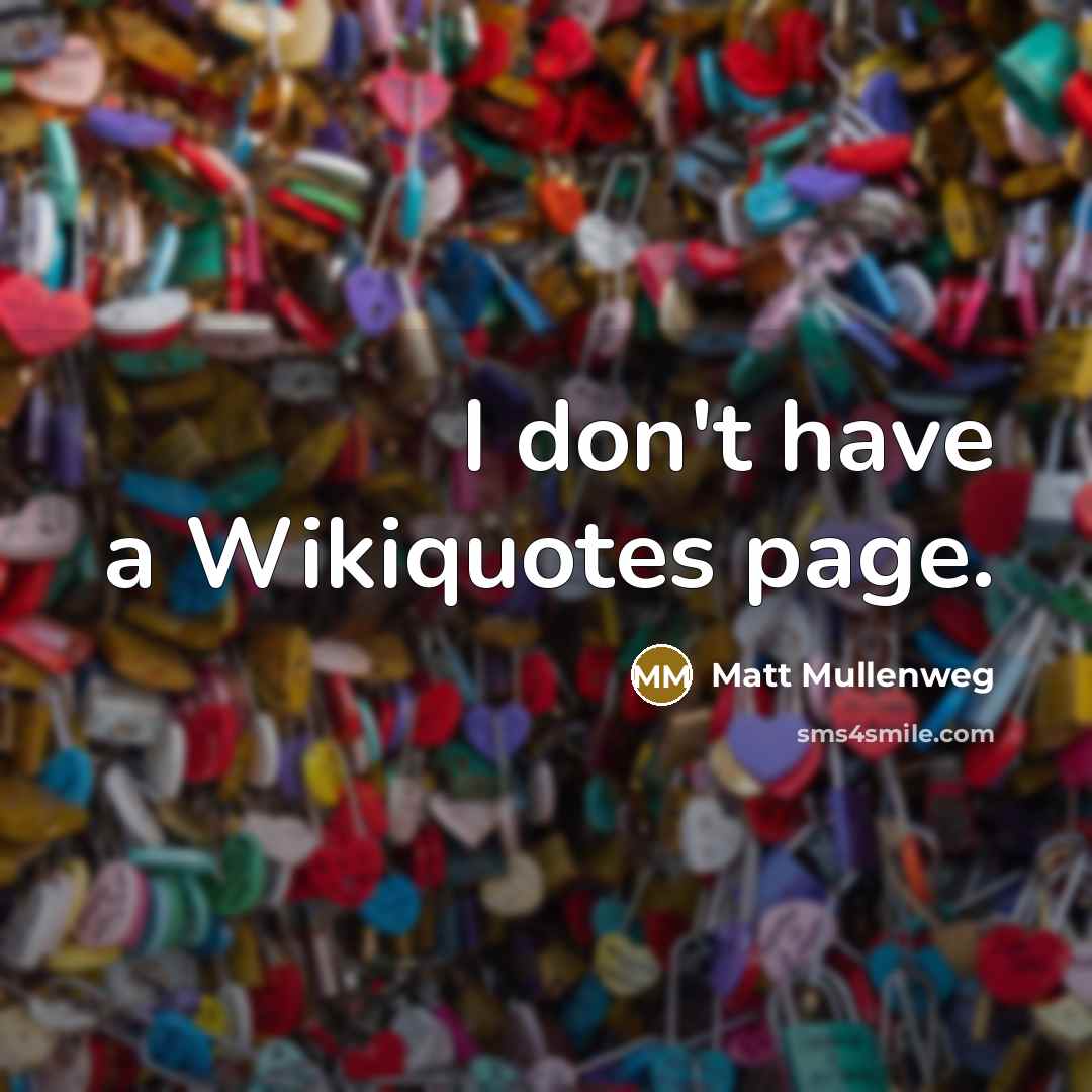 “I don't have a Wikiquotes page.…” quote by Matt Mullenweg