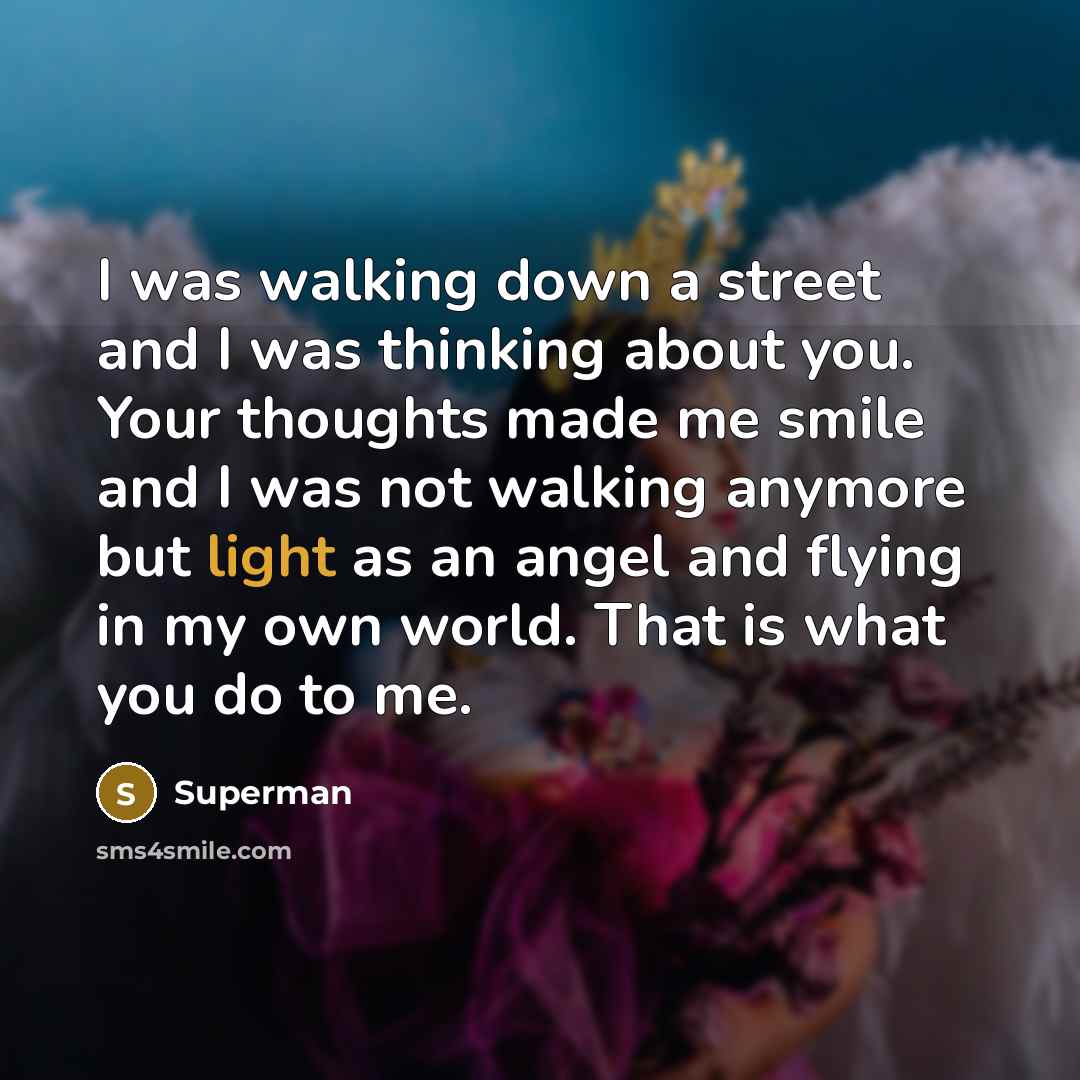 “I was walking down a street and I was thinking…” quote by Superman