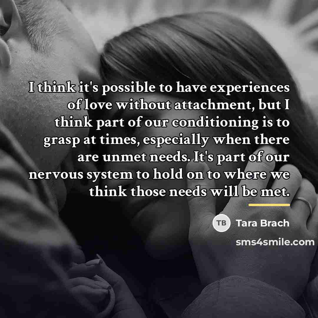 “I think it's possible to have experiences of love without…” quote by Tara Brach