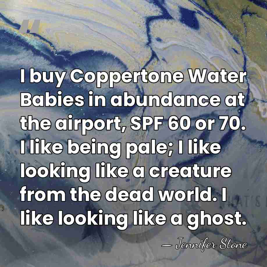 I buy Coppertone Water Babies in abundance at the airport, SPF 60&hellip; - Jennifer Stone