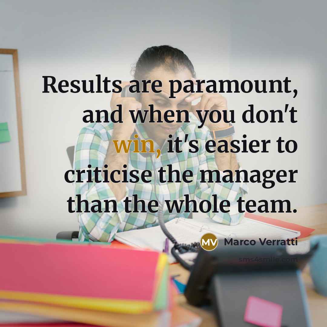 “Results are paramount, and when you don't win, it's easier…” quote by Marco Verratti