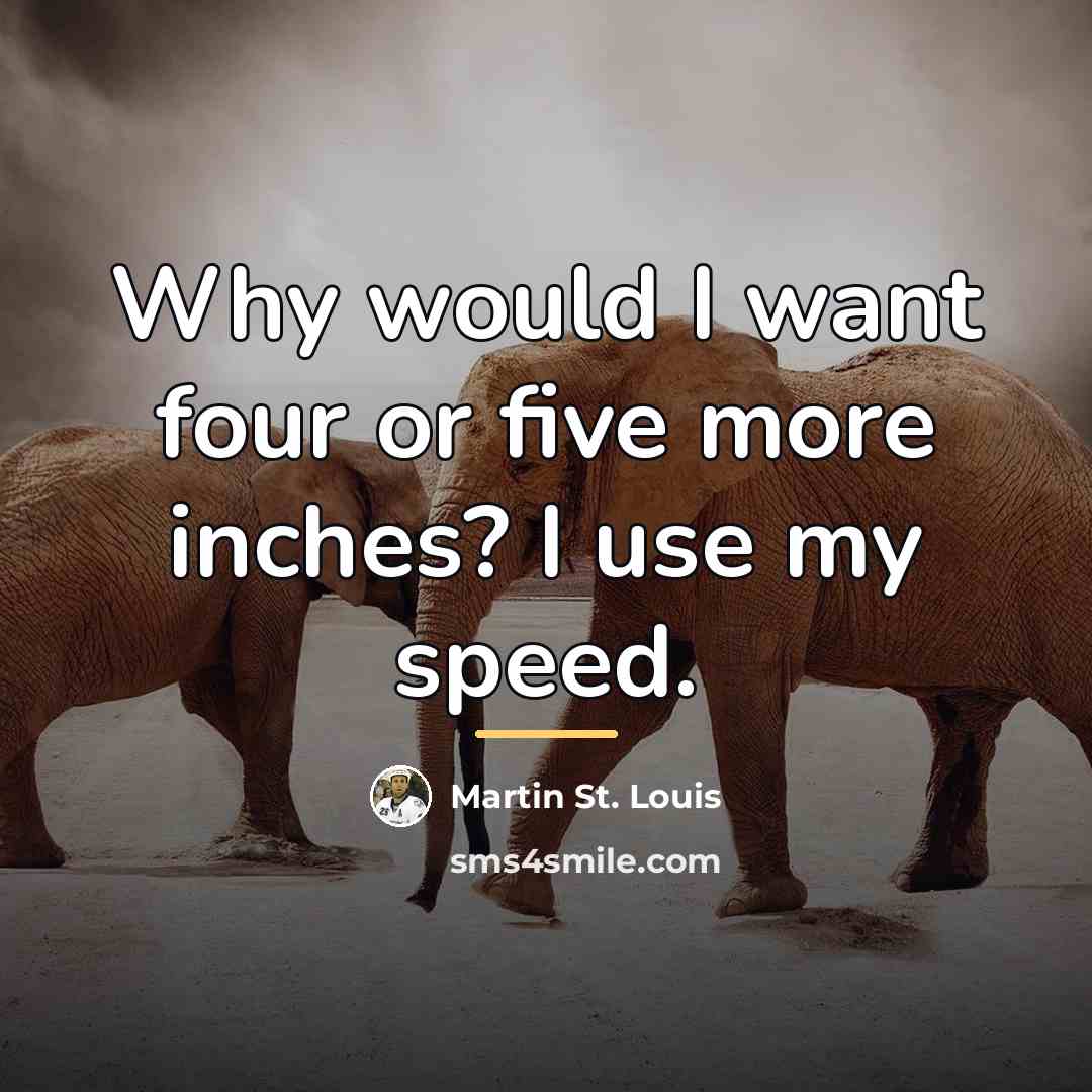 “Why would I want four or five more inches? I…” quote by Martin St. Louis