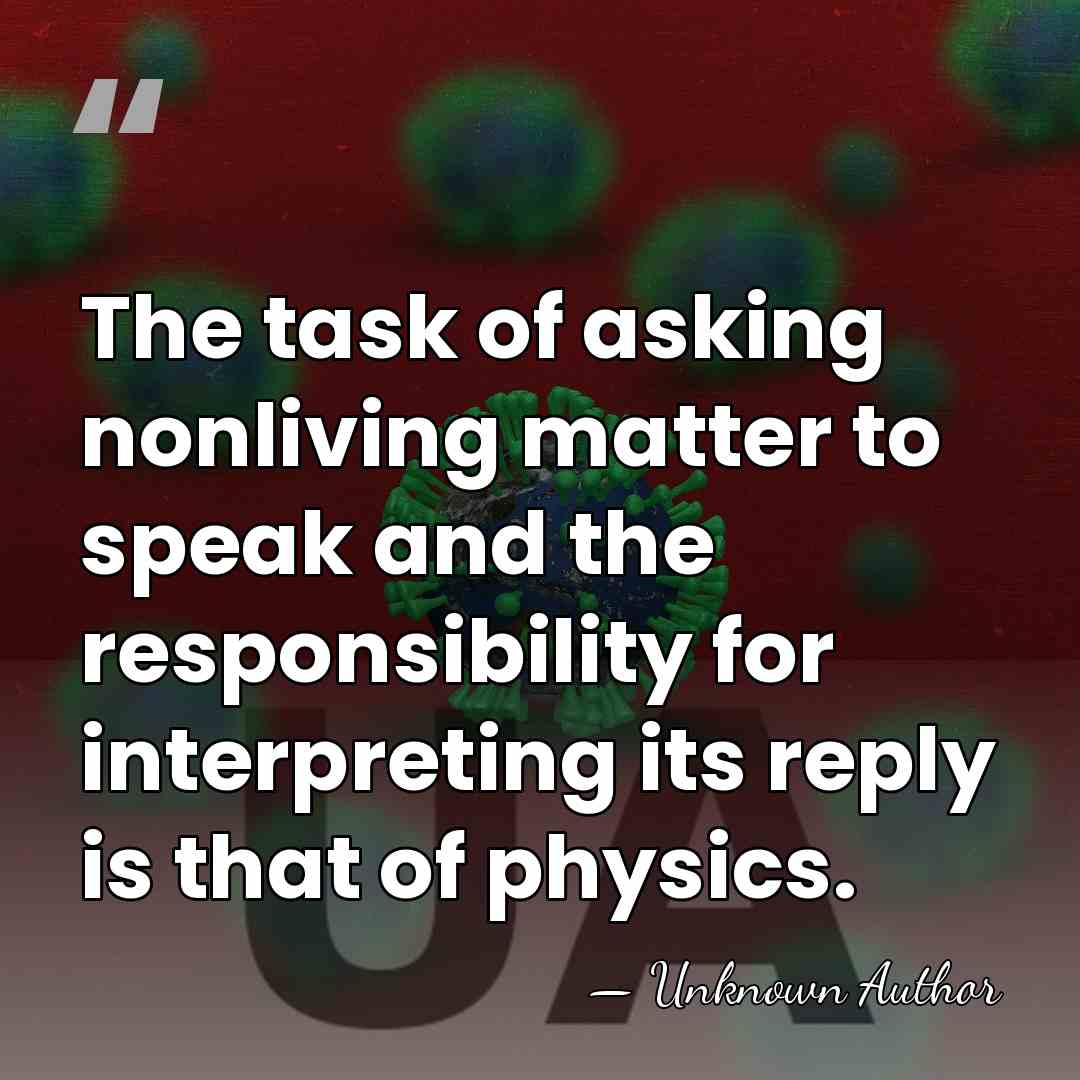 The task of asking nonliving matter to speak and the responsibility for&hellip; - Unknown Author