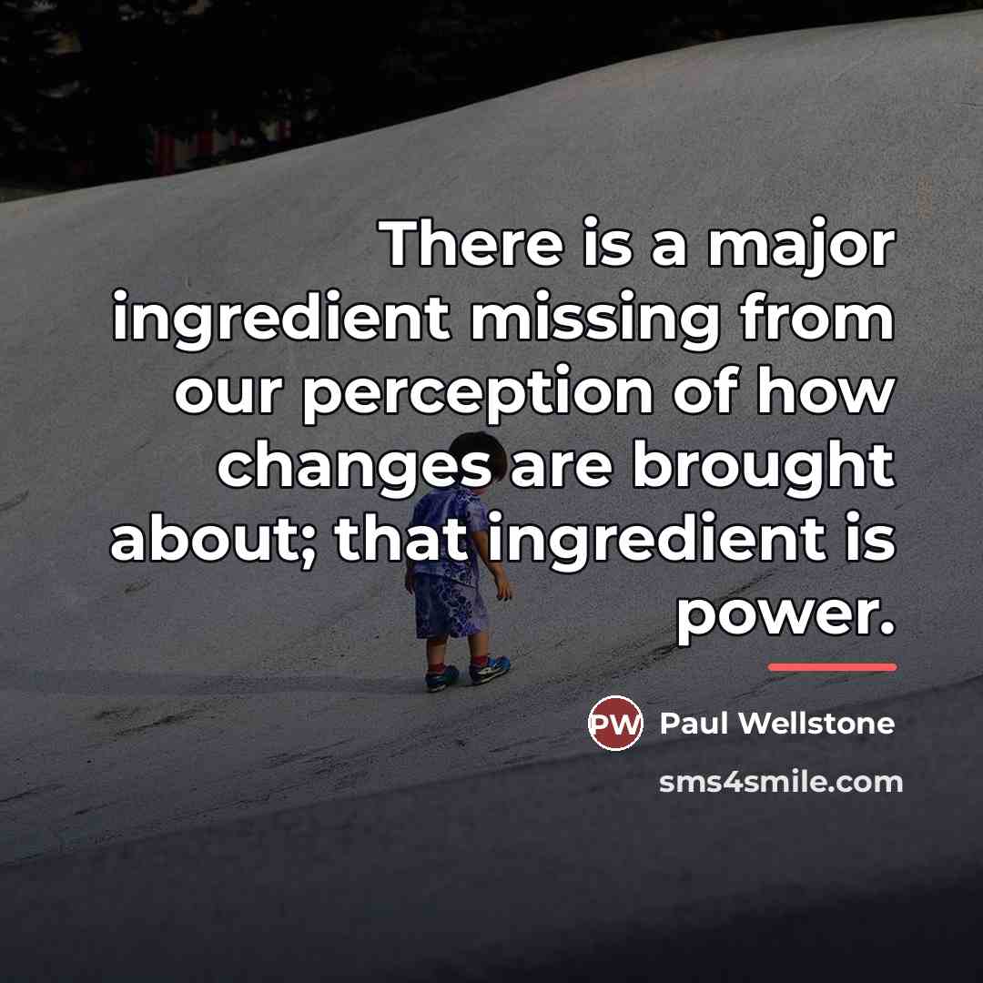“There is a major ingredient missing from our perception of…” quote by Paul Wellstone