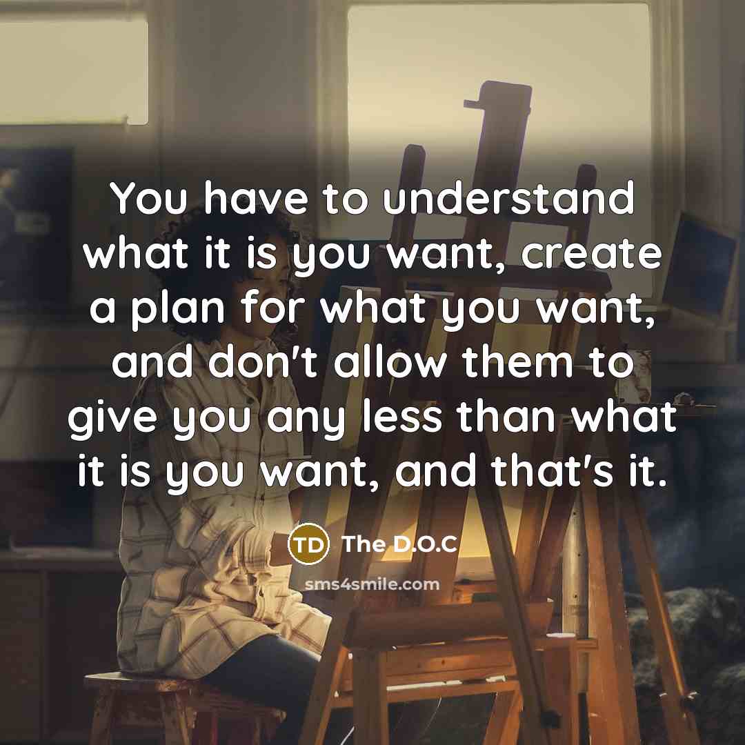 “You have to understand what it is you want, create…” quote by The D.O.C