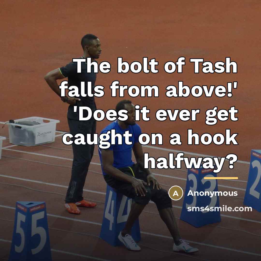 “The bolt of Tash falls from above!' 'Does it ever…” quote by Anonymous