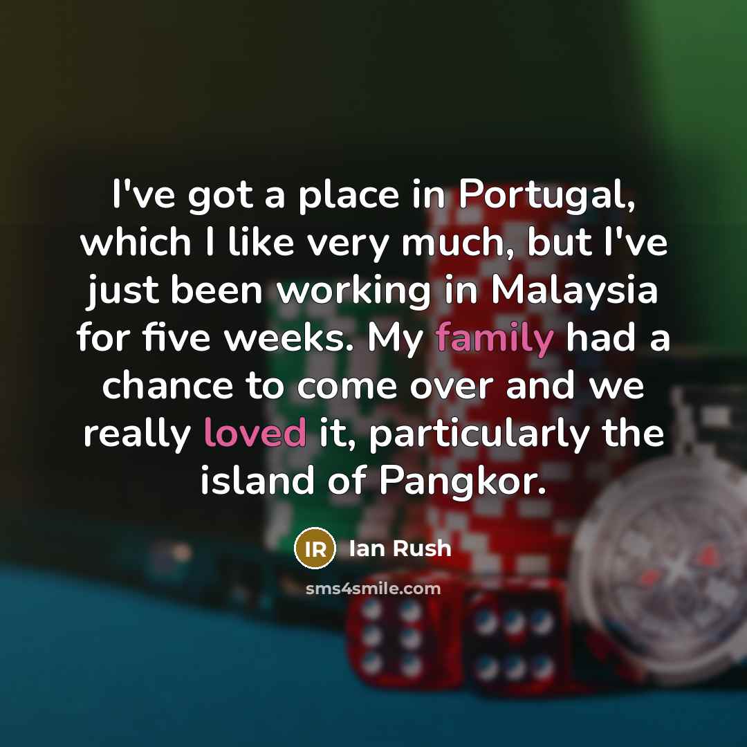 “I've got a place in Portugal, which I like very…” quote by Ian Rush
